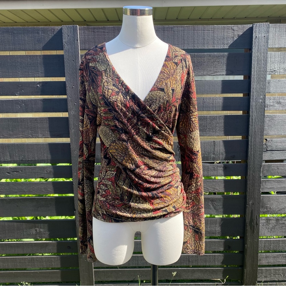 Beautiful Metaphor Wrap Bell Sleeve top